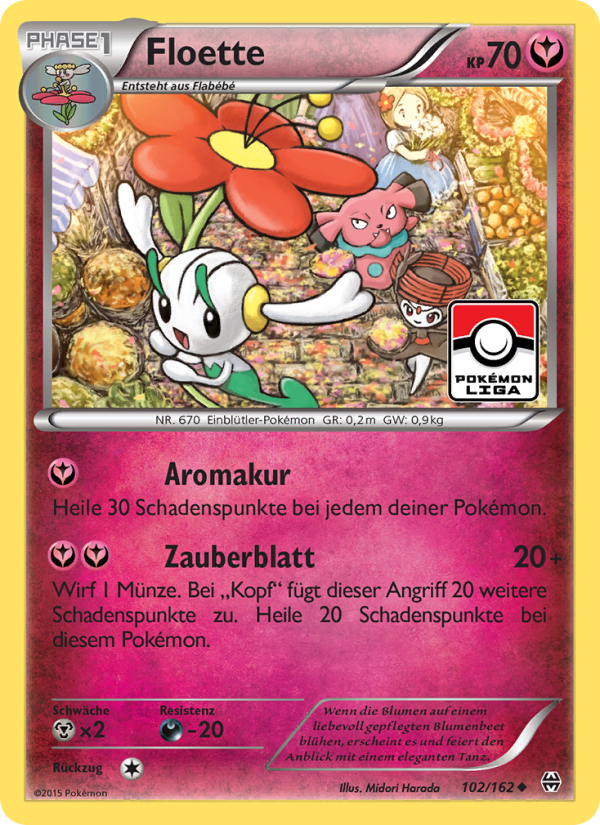 Floette 102 — BREAKthrough (German Pokémon TCG card)