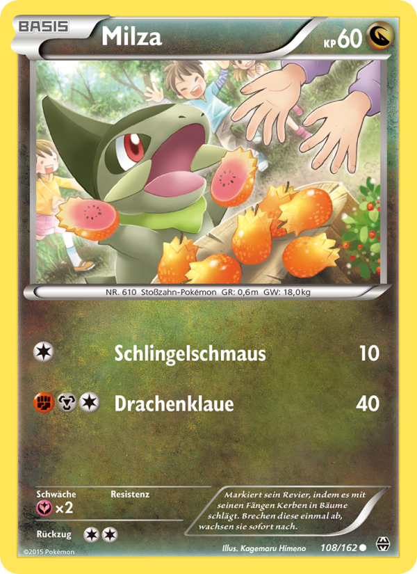 Milza 108 — BREAKthrough (German Pokémon TCG card)