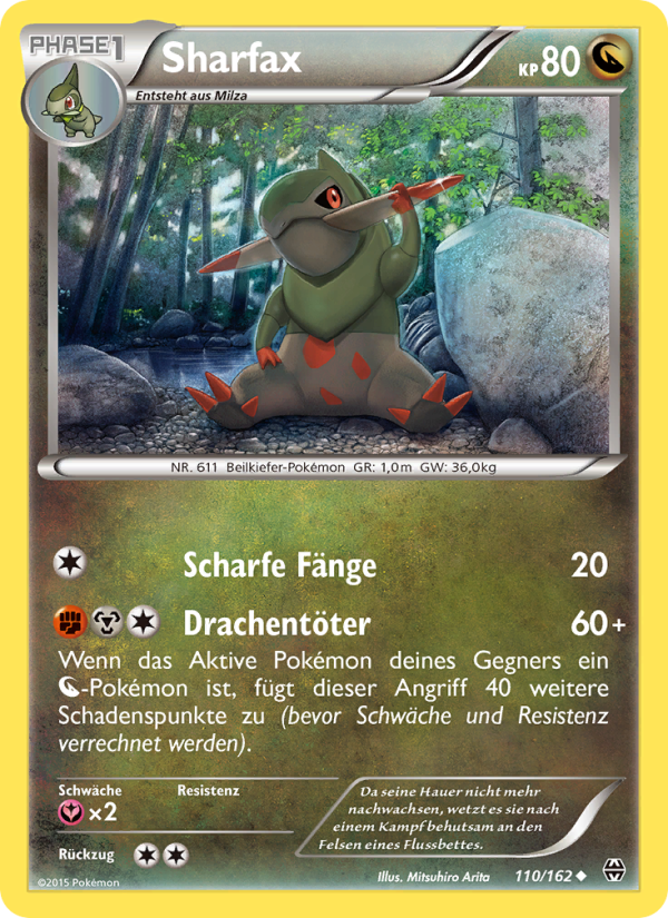 Sharfax 110 — BREAKthrough (German Pokémon TCG card)