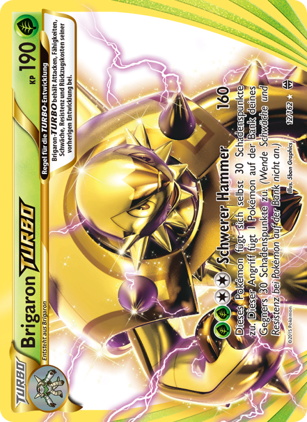 Brigaron-TURBO 12 — BREAKthrough (German Pokémon TCG card)