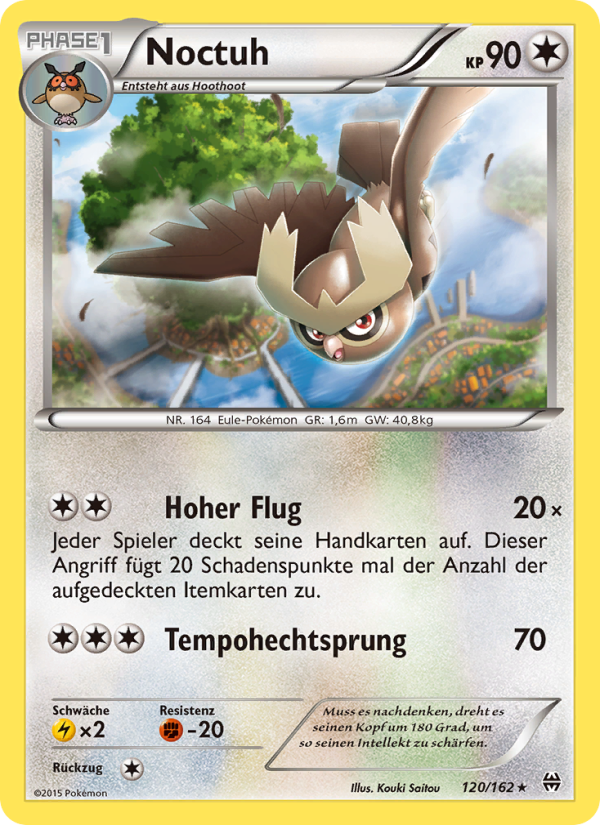 Noctuh 120 — BREAKthrough (German Pokémon TCG card)