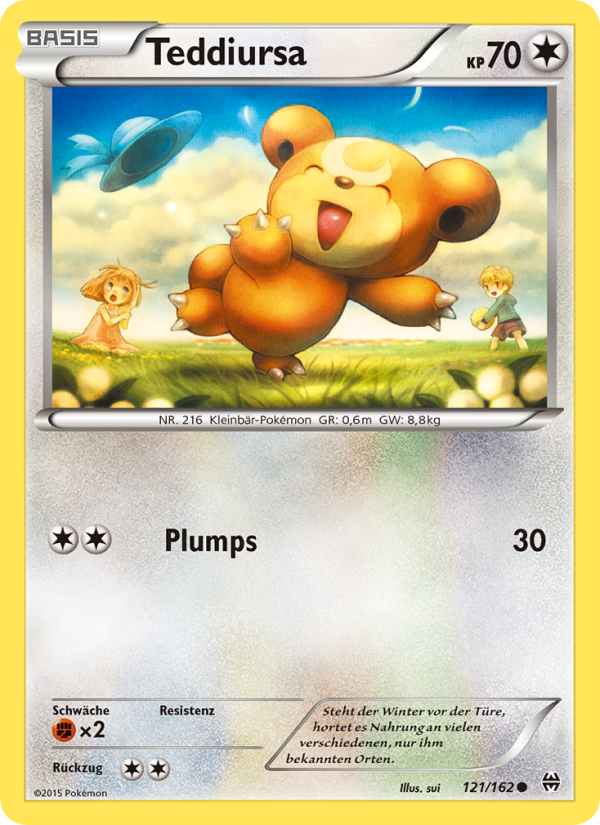 Teddiursa 121 — BREAKthrough (German Pokémon TCG card)
