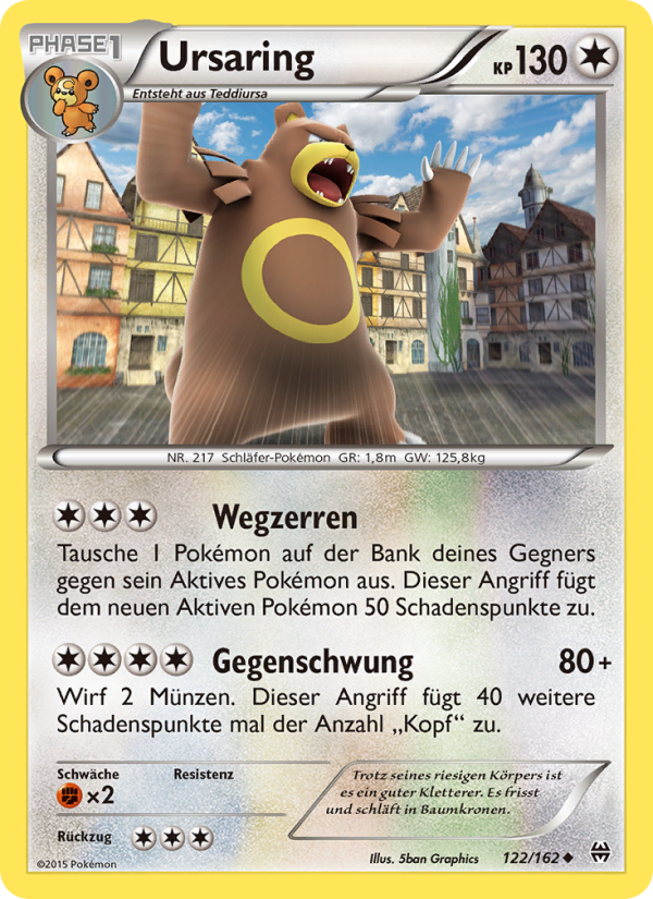Ursaring 122 — BREAKthrough (German Pokémon TCG card)