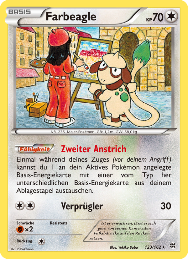 Farbeagle 123 — BREAKthrough (German Pokémon TCG card)