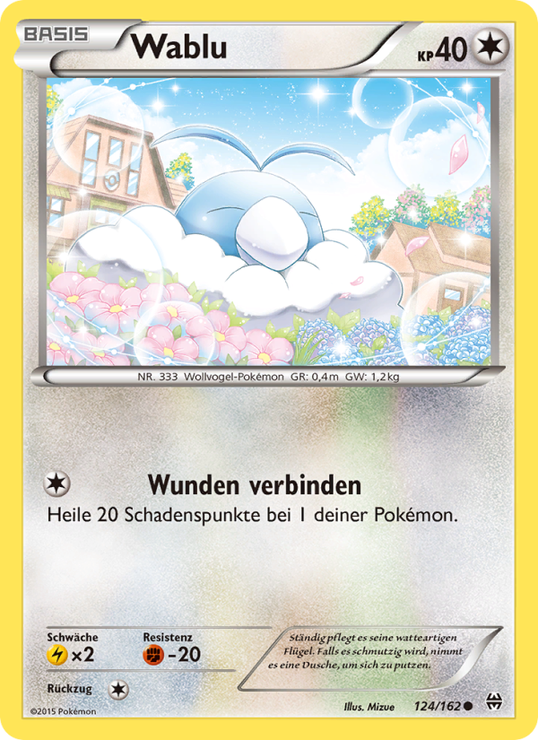 Wablu 124 — BREAKthrough (German Pokémon TCG card)