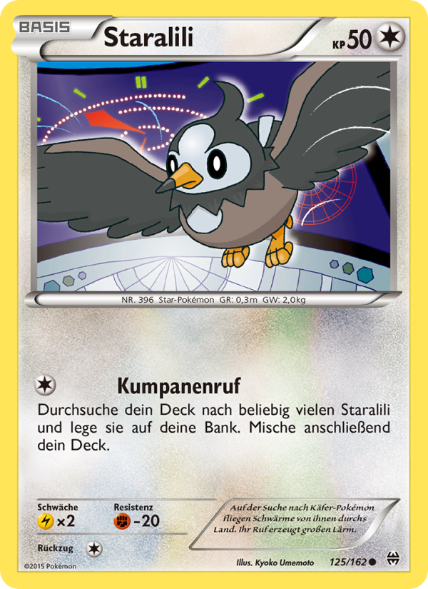 Staralili 125 — BREAKthrough (German Pokémon TCG card)