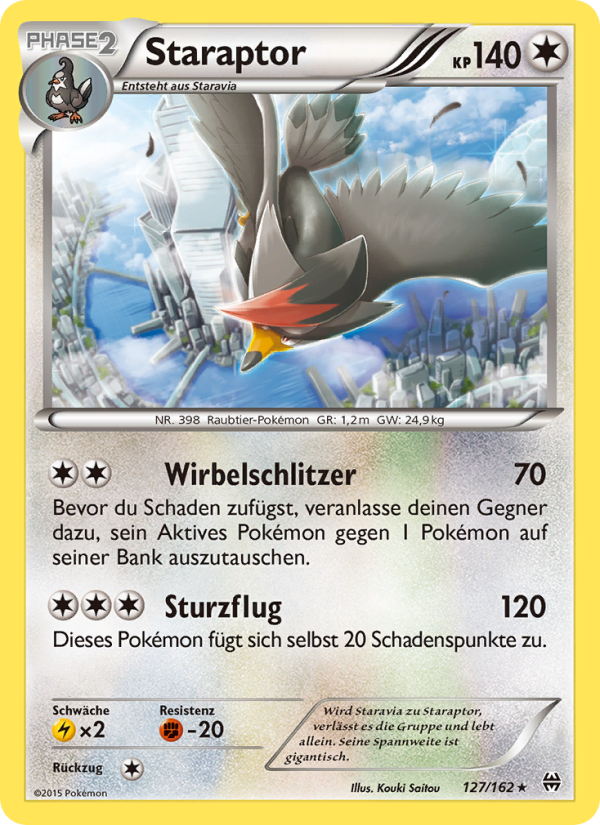 Staraptor 127 — BREAKthrough (German Pokémon TCG card)
