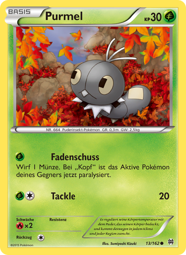 Purmel 13 — BREAKthrough (German Pokémon TCG card)