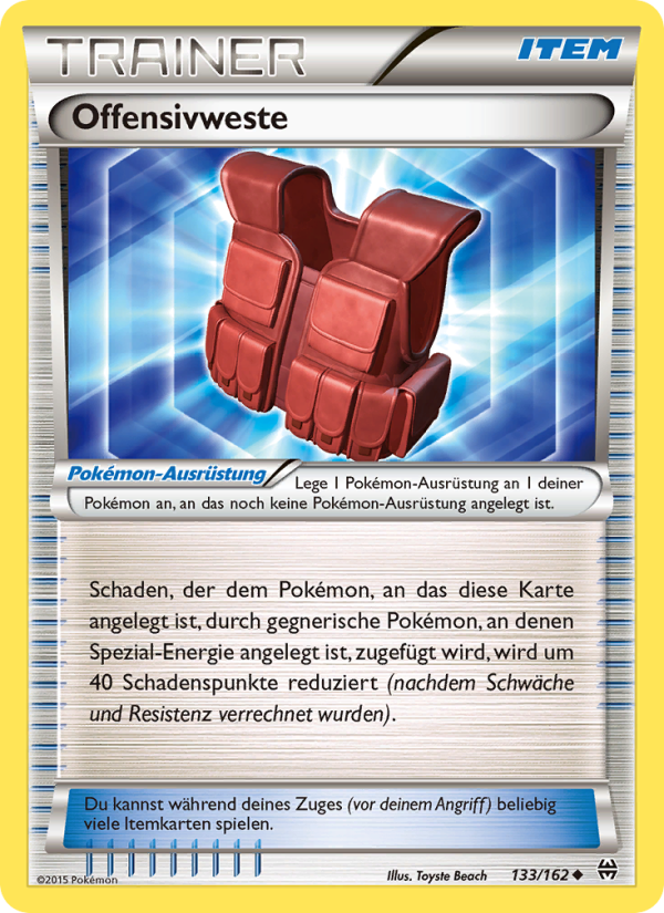 Offensivweste 133 — BREAKthrough (German Pokémon TCG card)
