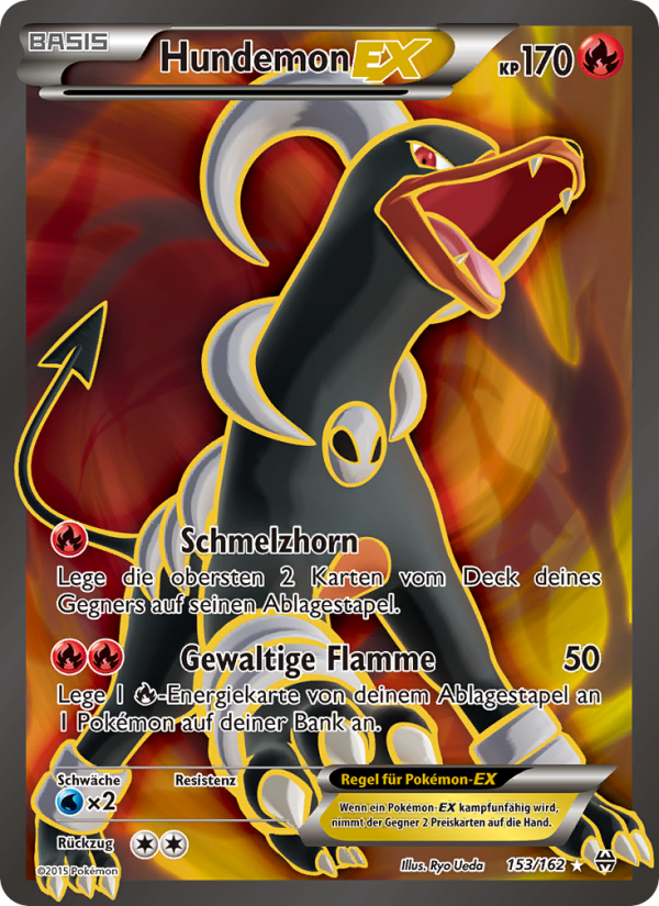 Hundemon EX 153 — BREAKthrough (German Pokémon TCG card)