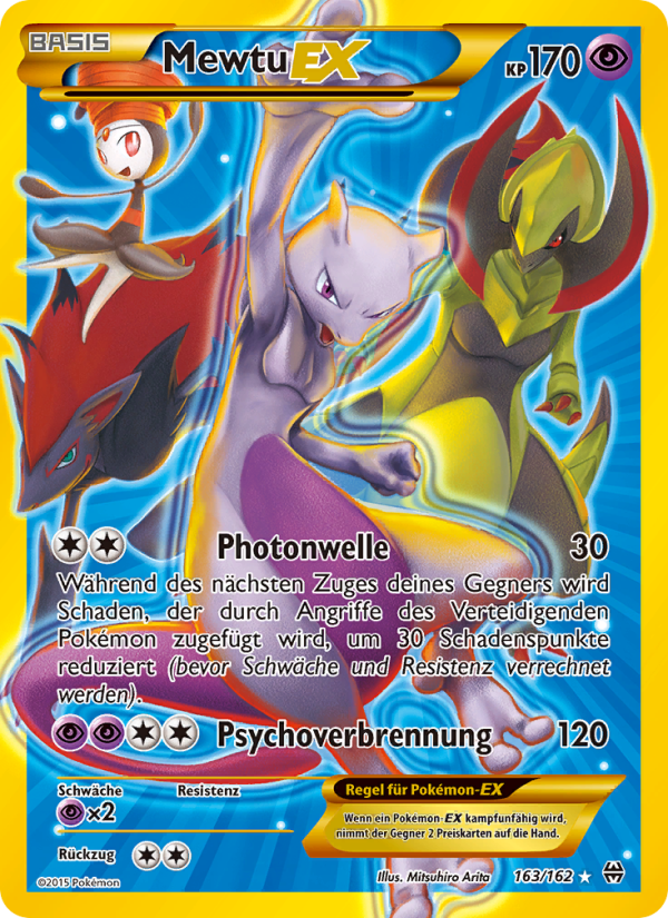 Mewtu EX 163 — BREAKthrough (German Pokémon TCG card)