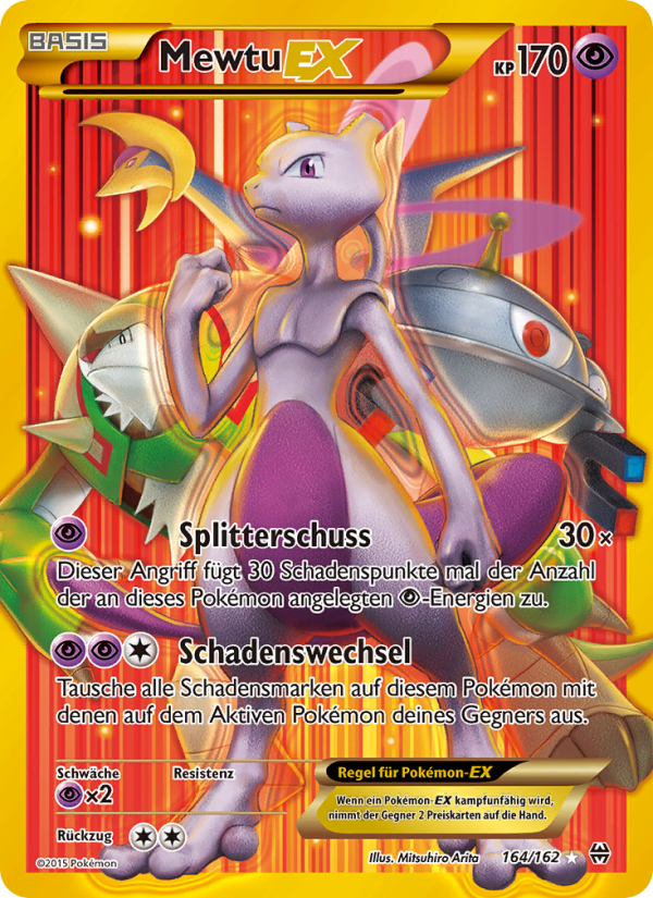 Mewtu EX 164 — BREAKthrough (German Pokémon TCG card)