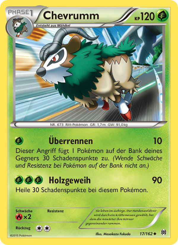 Chevrumm 17 — BREAKthrough (German Pokémon TCG card)