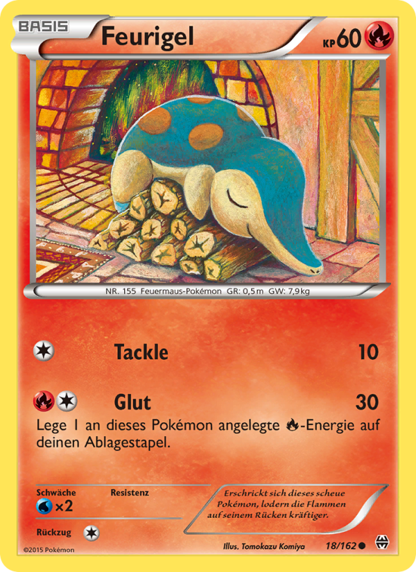 Feurigel 18 — BREAKthrough (German Pokémon TCG card)