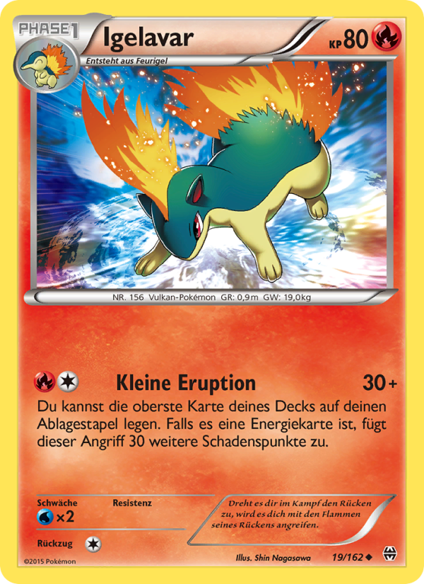 Igelavar 19 — BREAKthrough (German Pokémon TCG card)