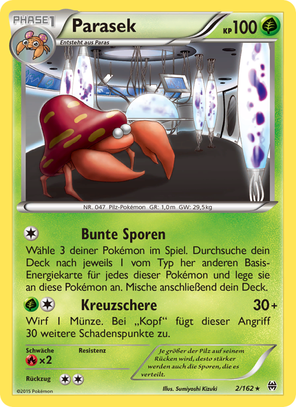 Parasek 2 — BREAKthrough (German Pokémon TCG card)