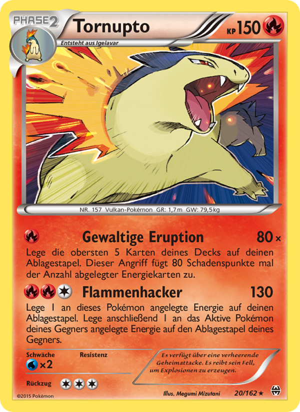 Tornupto 20 — BREAKthrough (German Pokémon TCG card)