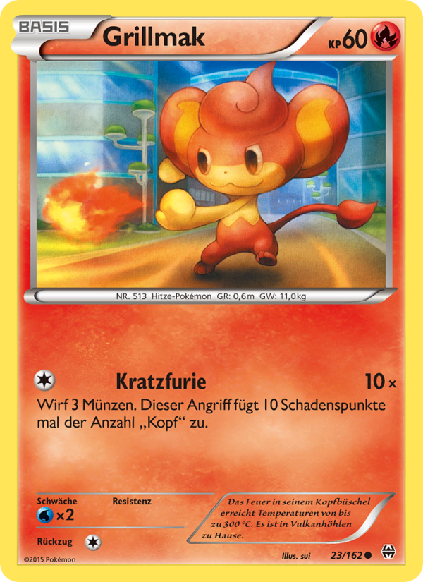 Grillmak 23 — BREAKthrough (German Pokémon TCG card)