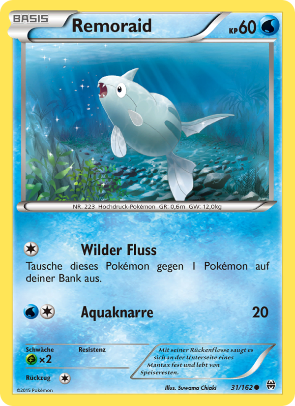 Remoraid 31 — BREAKthrough (German Pokémon TCG card)