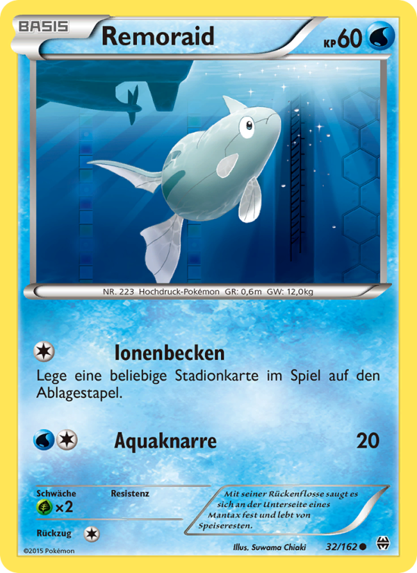 Remoraid 32 — BREAKthrough (German Pokémon TCG card)