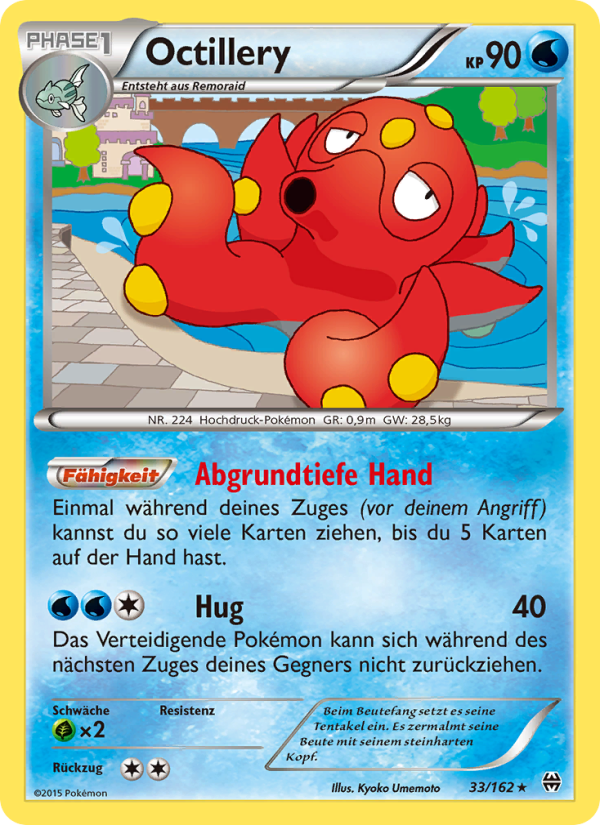 Octillery 33 — BREAKthrough (German Pokémon TCG card)
