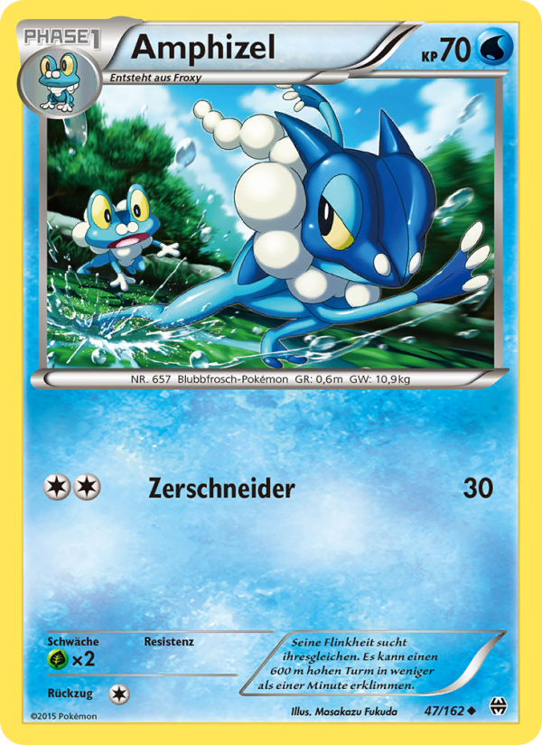 Amphizel 47 — BREAKthrough (German Pokémon TCG card)