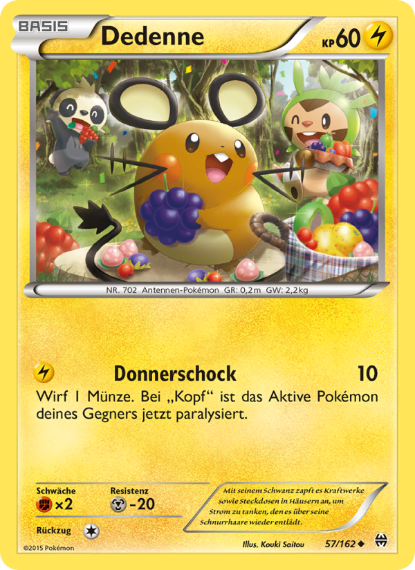 Dedenne 57 — BREAKthrough (German Pokémon TCG card)