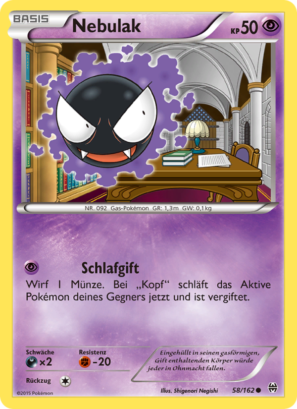 Nebulak 58 — BREAKthrough (German Pokémon TCG card)