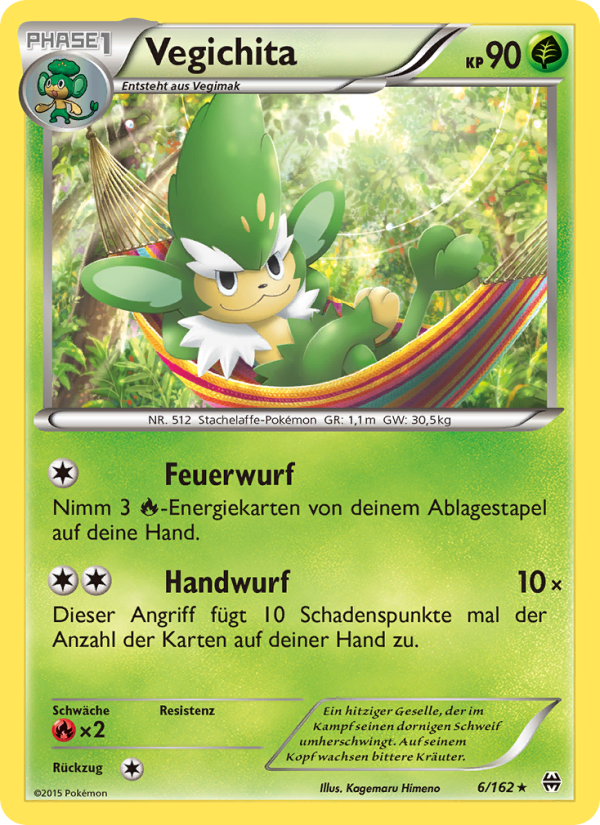Vegichita 6 — BREAKthrough (German Pokémon TCG card)