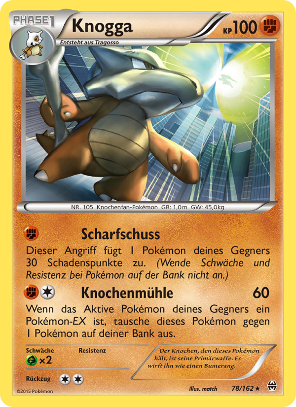 Knogga 78 — BREAKthrough (German Pokémon TCG card)