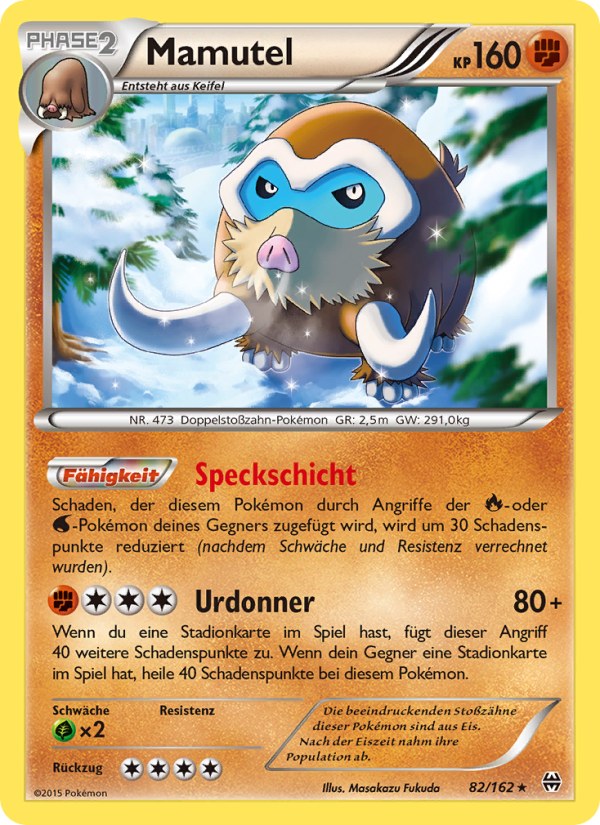 Mamutel 82 — BREAKthrough (German Pokémon TCG card)
