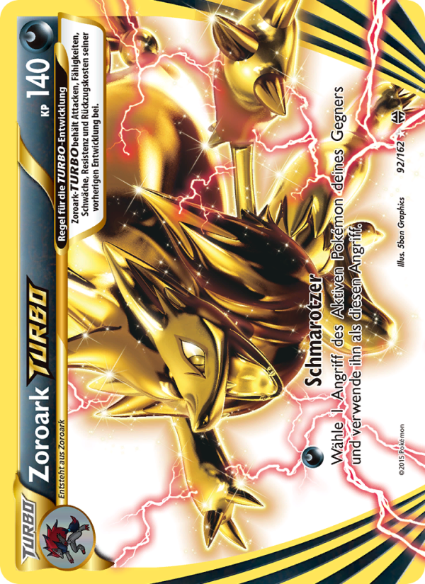 Zoroark-TURBO 92 — BREAKthrough (German Pokémon TCG card)