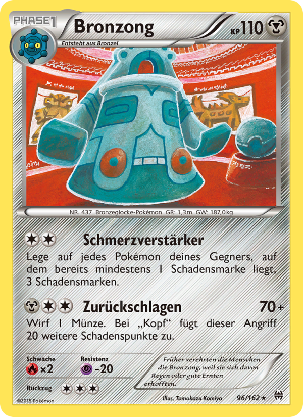 Bronzong 96 — BREAKthrough (German Pokémon TCG card)