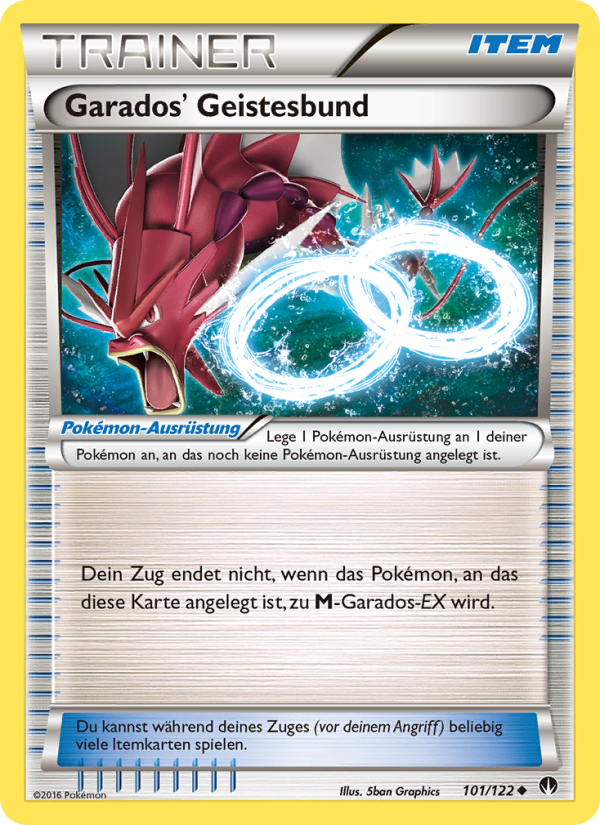 Garados' Geistesbund 101 — BREAKpoint (German Pokémon TCG card)