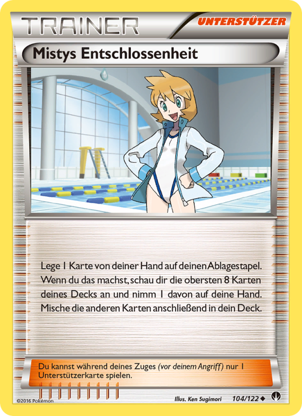 Mistys Entschlossenheit 104 — BREAKpoint (German Pokémon TCG card)