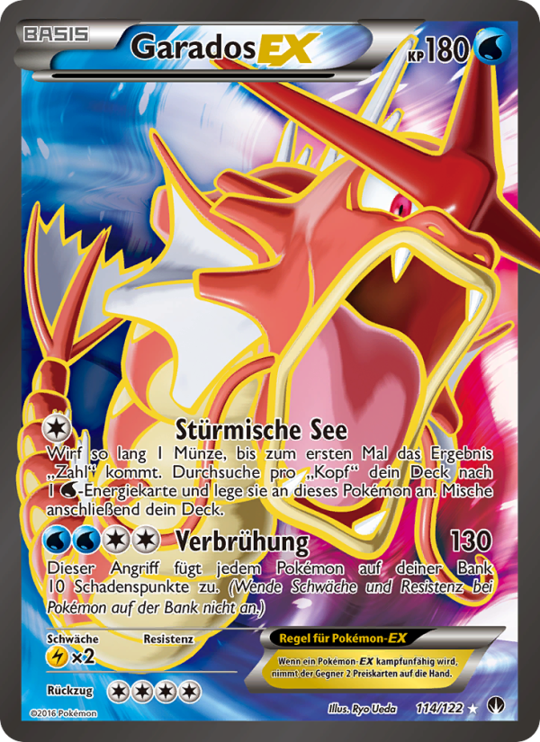 Garados EX 114 — BREAKpoint (German Pokémon TCG card)