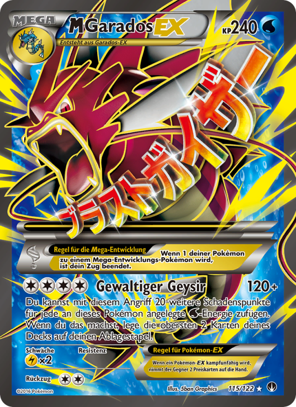 M-Garados EX 115 — BREAKpoint (German Pokémon TCG card)