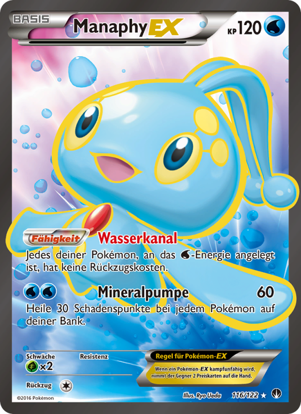 Manaphy EX 116 — BREAKpoint (German Pokémon TCG card)