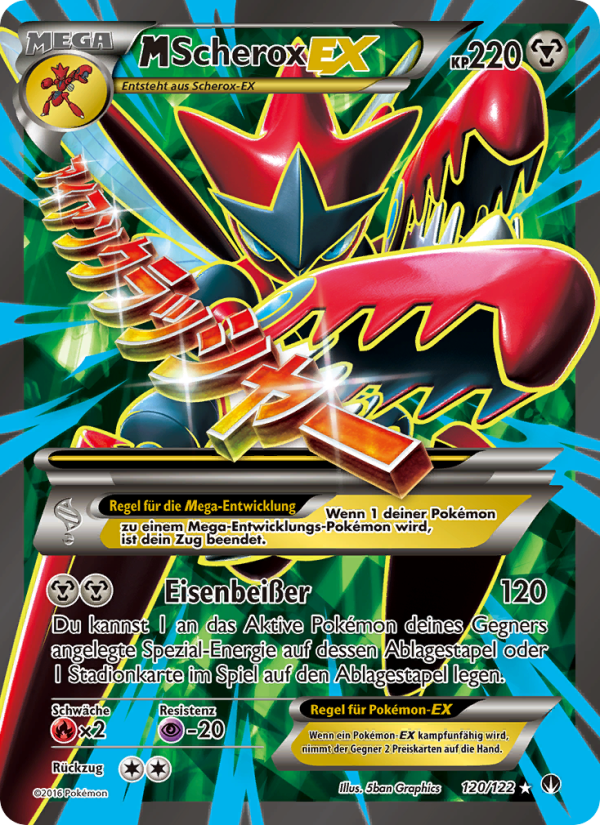 M-Scherox EX 120 — BREAKpoint (German Pokémon TCG card)