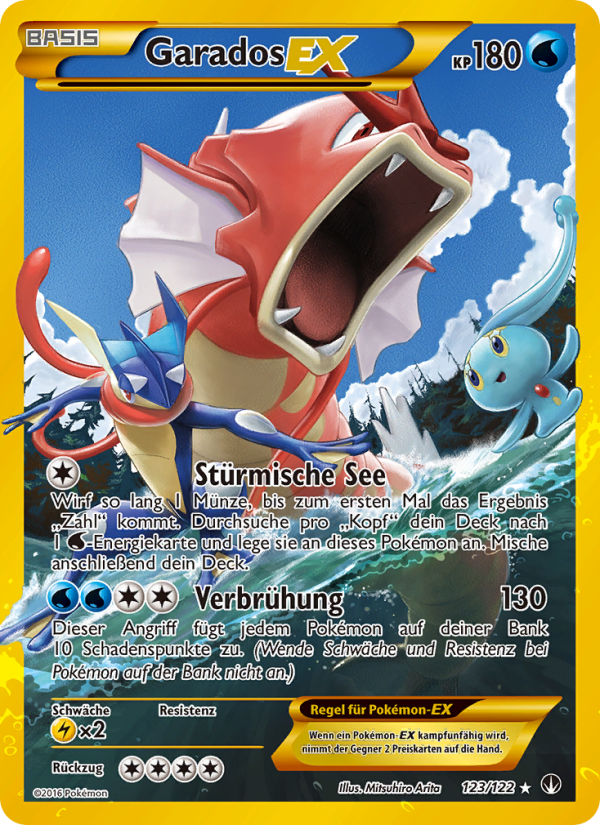 Garados EX 123 — BREAKpoint (German Pokémon TCG card)