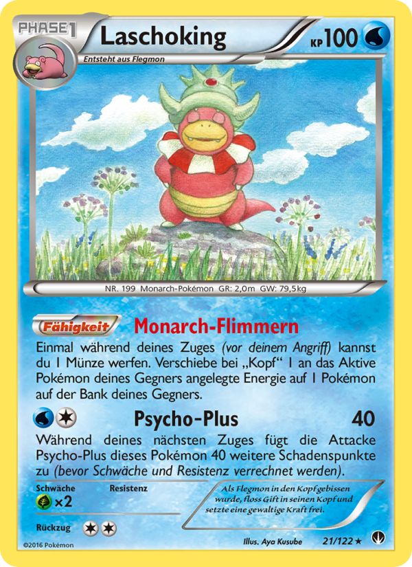 Laschoking 21 — BREAKpoint (German Pokémon TCG card)