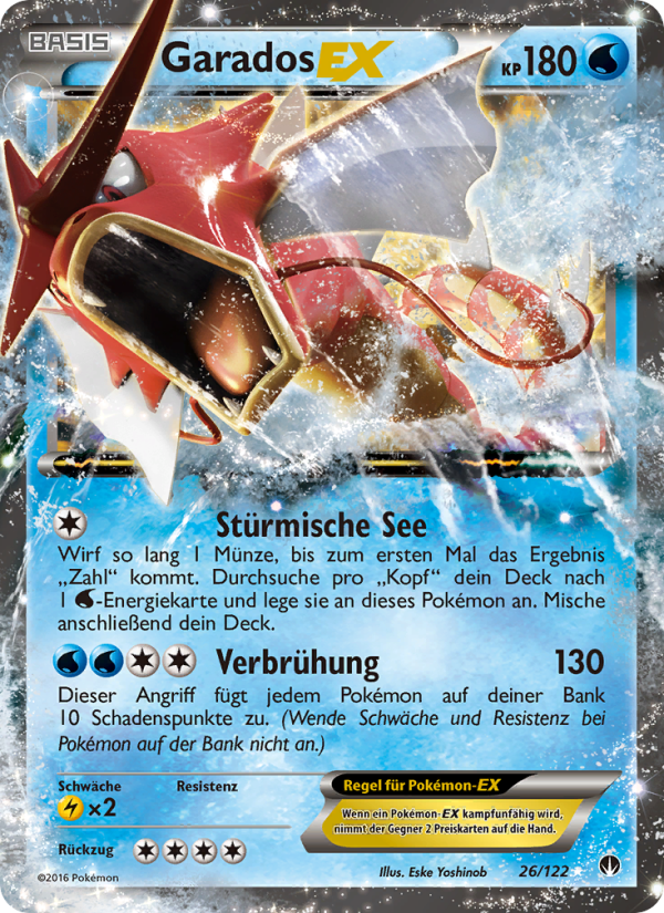 Garados EX 26 — BREAKpoint (German Pokémon TCG card)