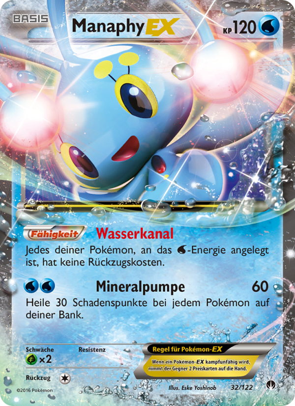 Manaphy EX 32 — BREAKpoint (German Pokémon TCG card)
