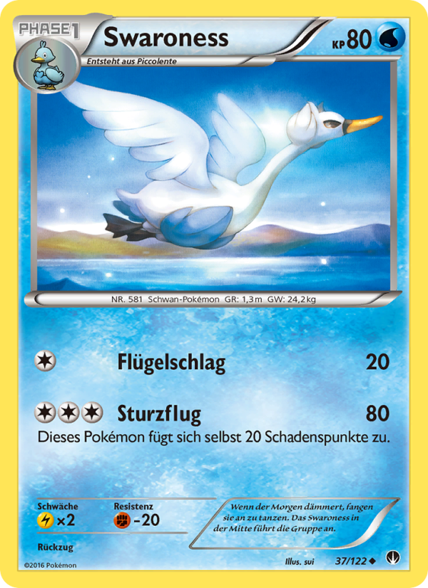 Swaroness 37 — BREAKpoint (German Pokémon TCG card)