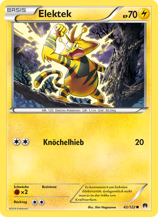 Elektek 42 — BREAKpoint (German Pokémon TCG card)