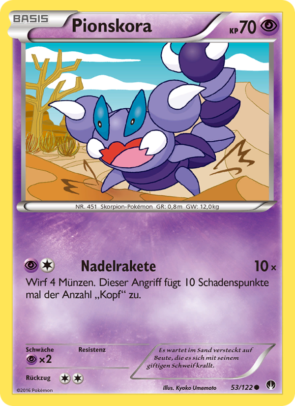 Pionskora 53 — BREAKpoint (German Pokémon TCG card)