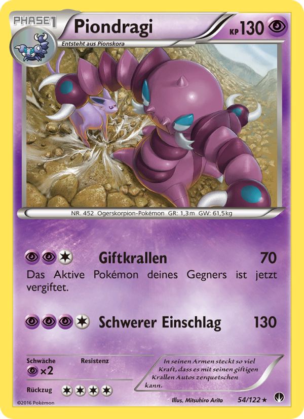 Piondragi 54 — BREAKpoint (German Pokémon TCG card)