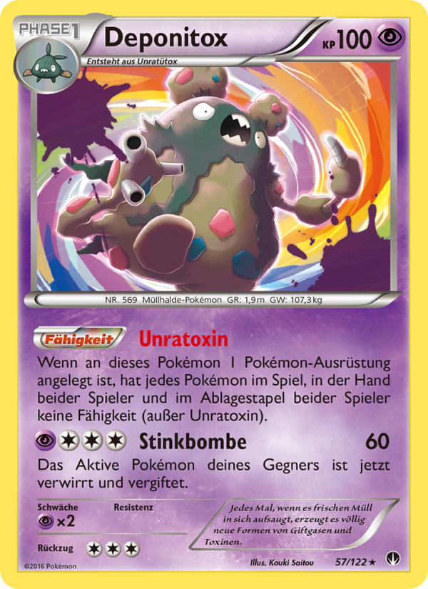 Deponitox 57 — BREAKpoint (German Pokémon TCG card)