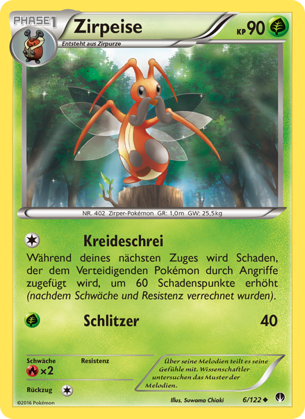 Zirpeise 6 — BREAKpoint (German Pokémon TCG card)