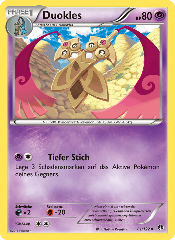 Duokles 61 — BREAKpoint (German Pokémon TCG card)